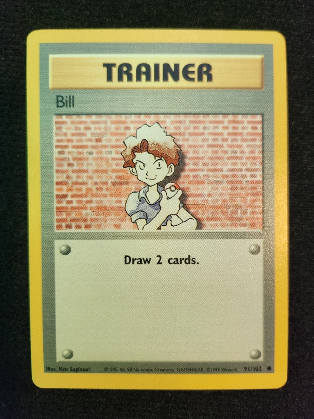 Bill Trainer (091/102) - Original Pokémon Trading Card Game - Base (1999)